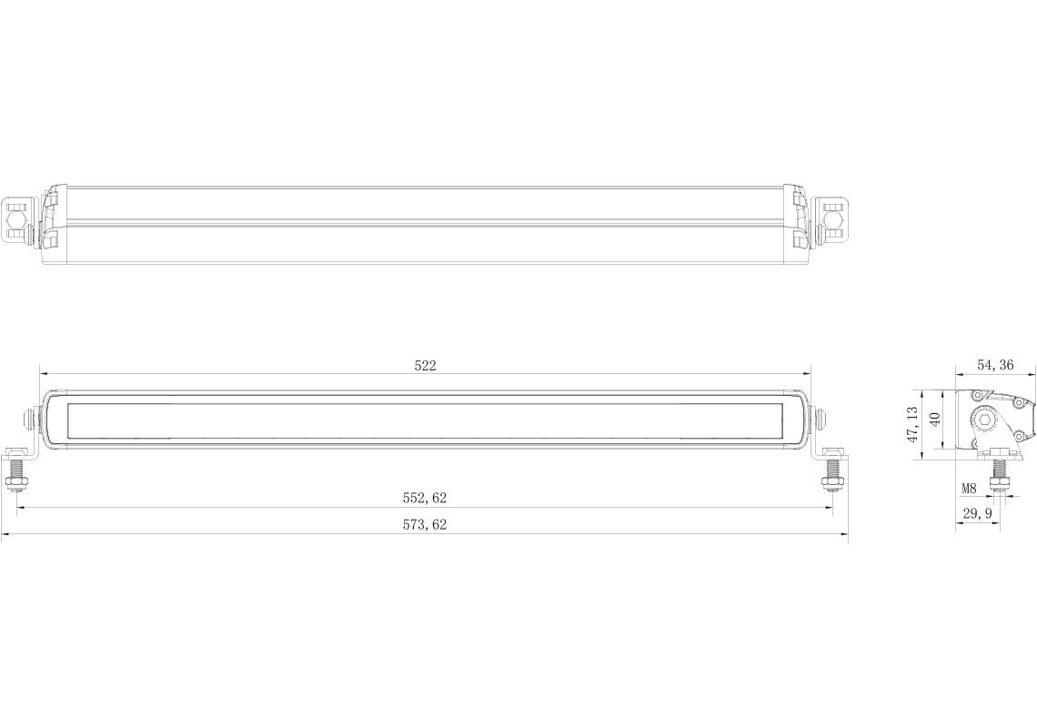 Slim LED-Bar 20’